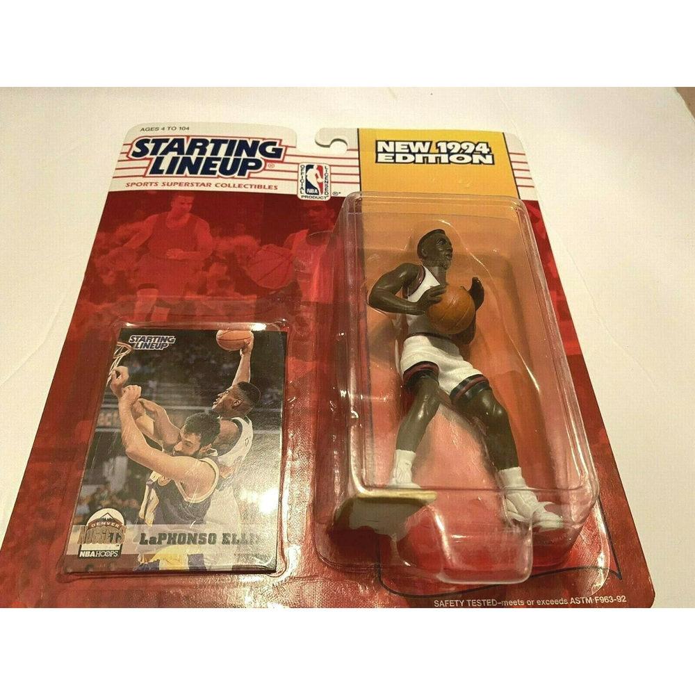 Kenner Starting Line Up New 1994 Edition LaPhonso Ellis-Denver Nuggets- w Card
